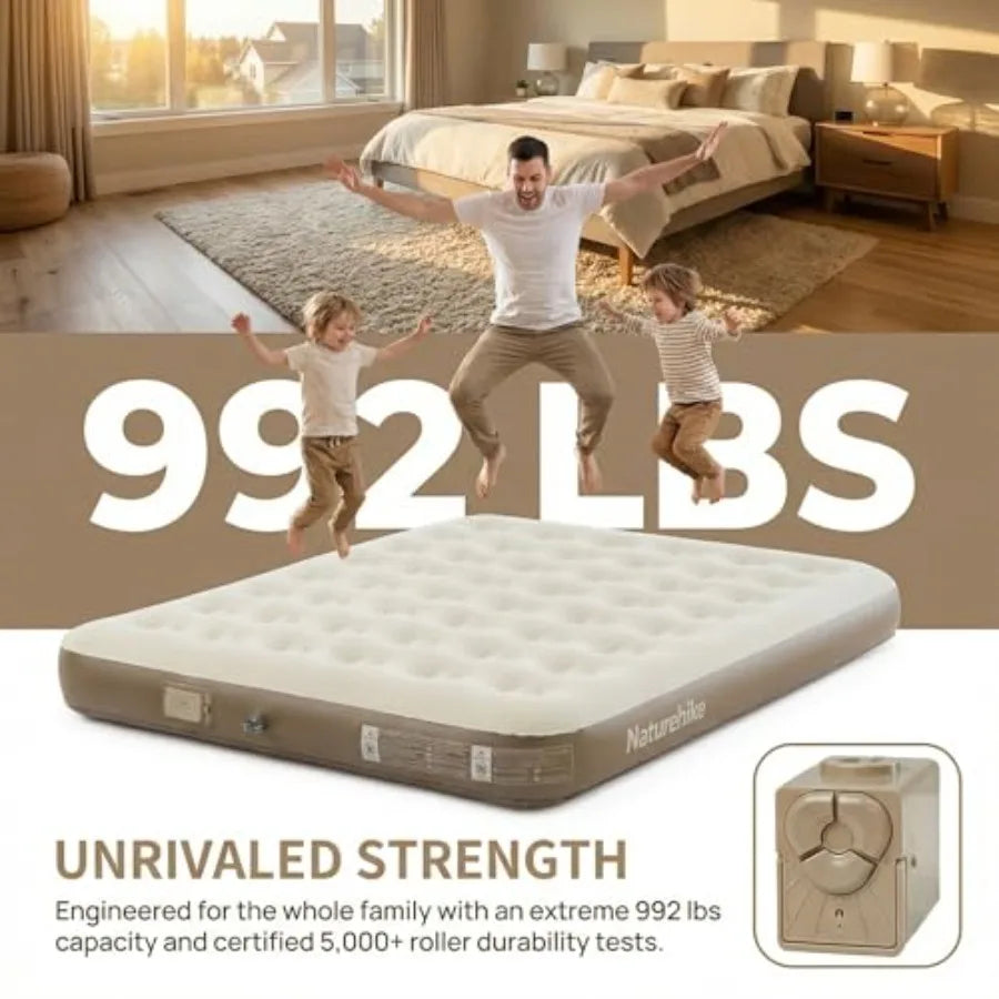 Rechargeable Air Mattress With Built In Pump for Camping Guests
