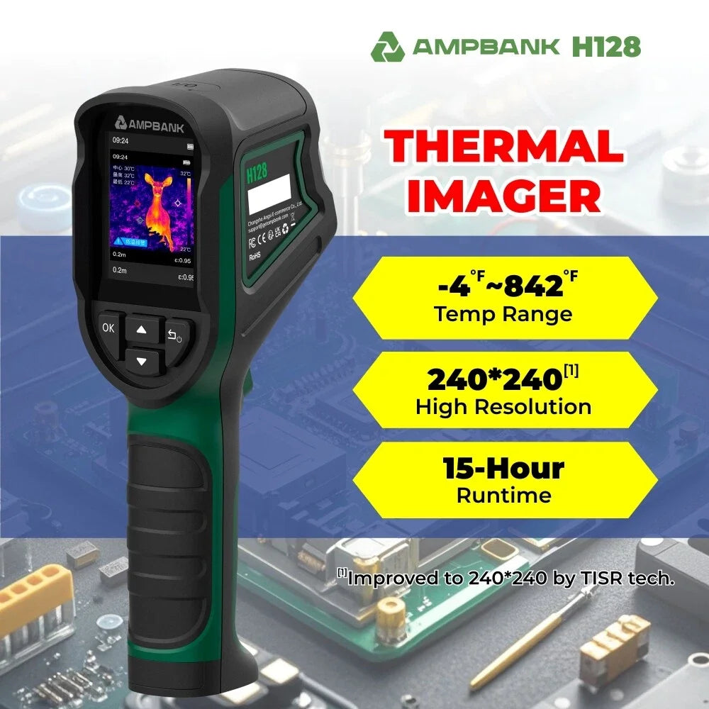 AMPBANK Handheld Thermal Imaging Camera for HVAC and Electrical Diagnostics