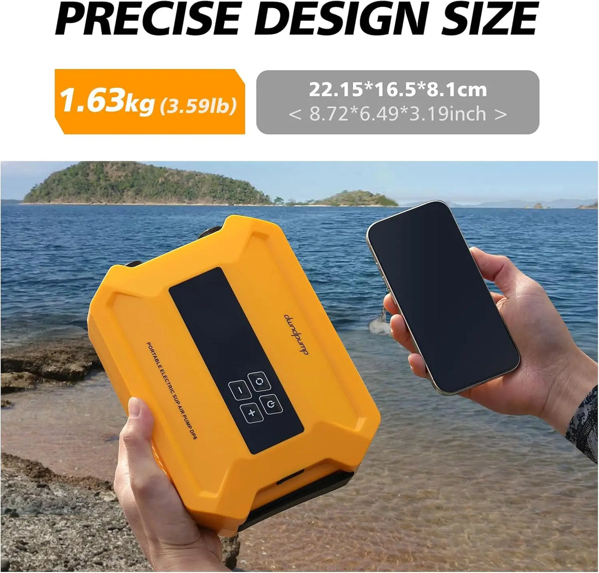 SHXI Electric Paddle Board Pump With Dual Stage Inflation and Deflation