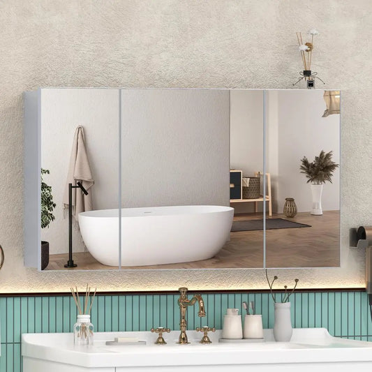 Bathroom Medicine Cabinet Mirror With Storage Recessed Or Surface Mount