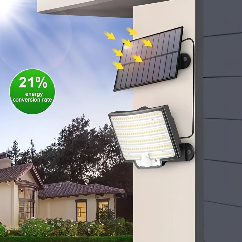 SZRSTH Solar Outdoor LED Motion Sensor Light With Remote
