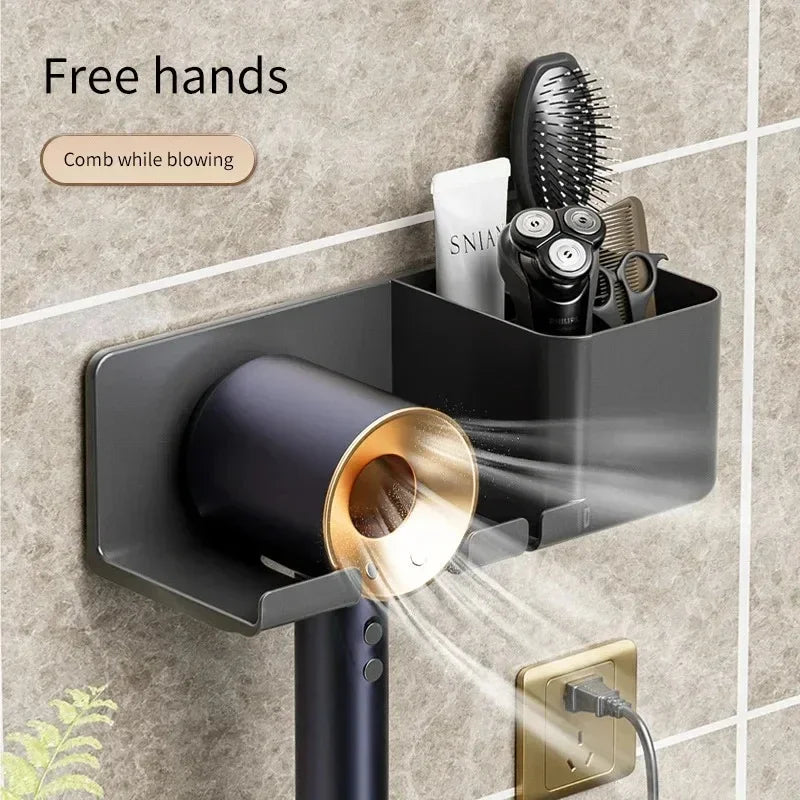 AEHOME Hair Dryer Holder Wall Mount Organizer Rack