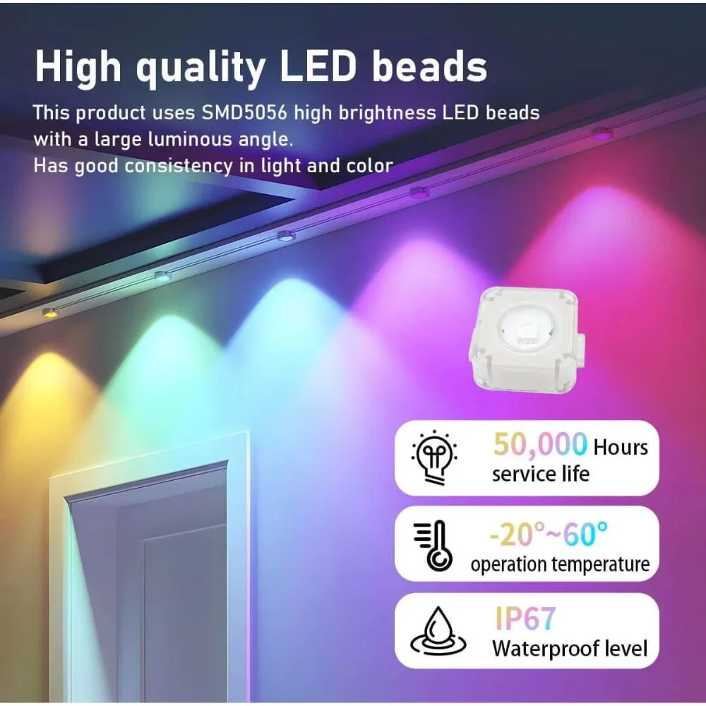 Mimirgb Smart Eave Lights Waterproof Outdoor Remote Control String