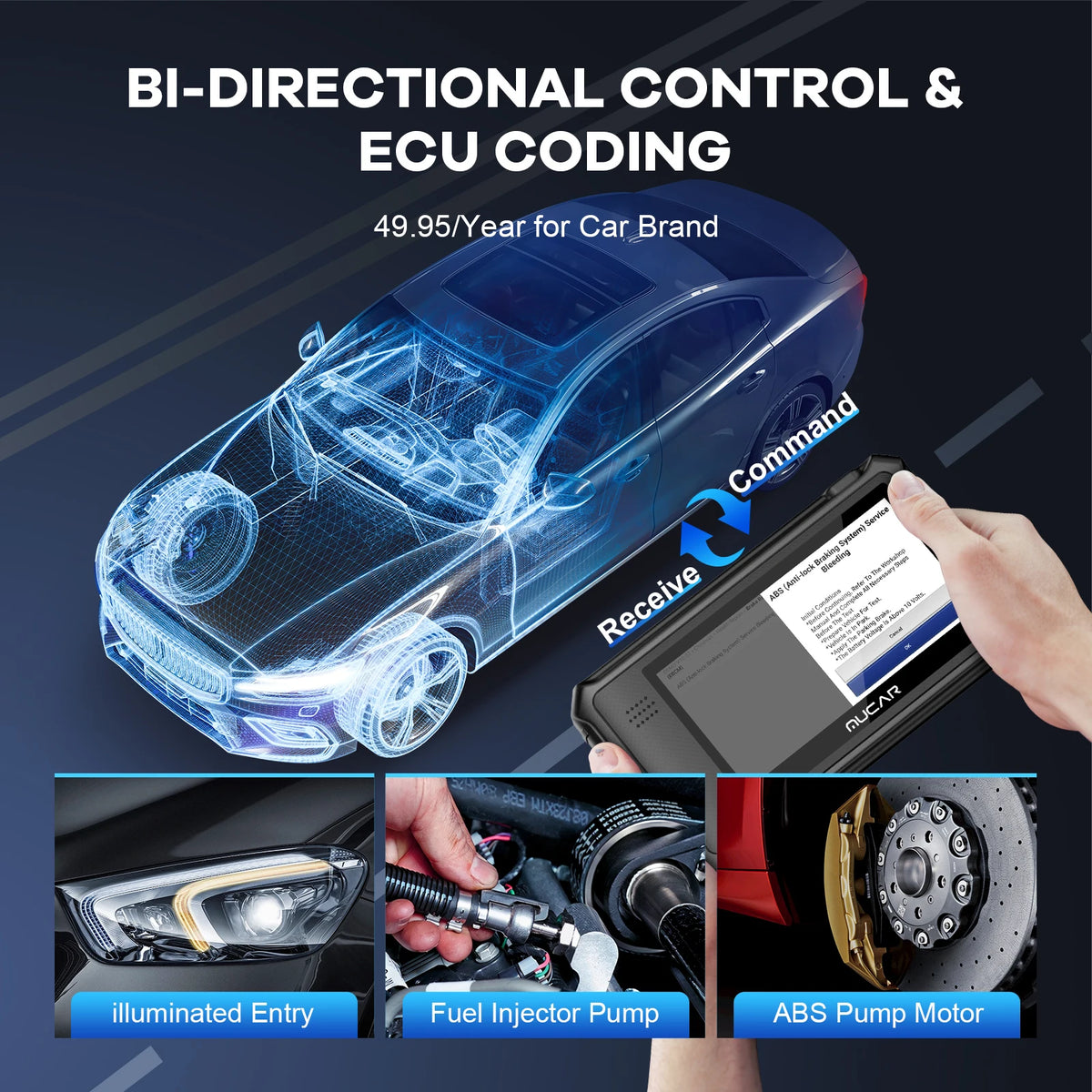 THINKCAR MUCAR VO6 Professional OBD2 Scanner Full System Diagnostic Tool