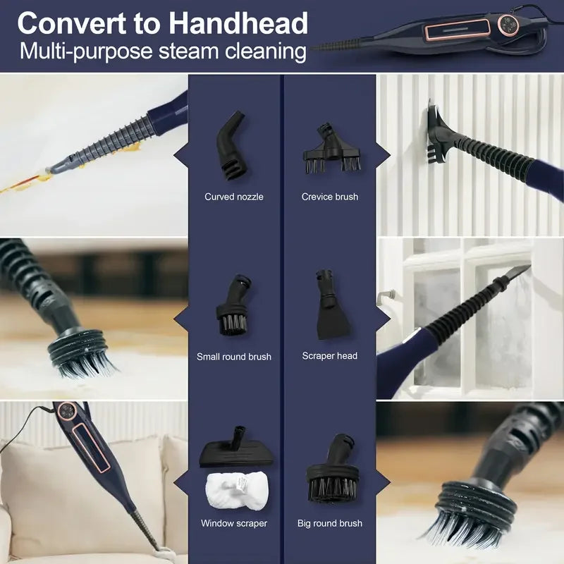 Devoac VM6 Scrubbing Steam Mop for Hardwood and Laminate
