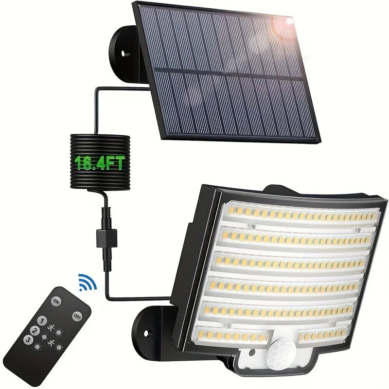 SZRSTH Solar Outdoor LED Motion Sensor Light With Remote