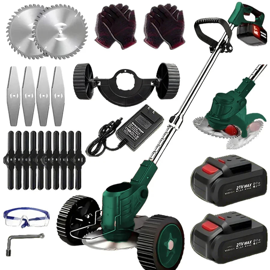 Rechargeable Cordless Weed Trimmer With Dual Lithium Batteries For Yard