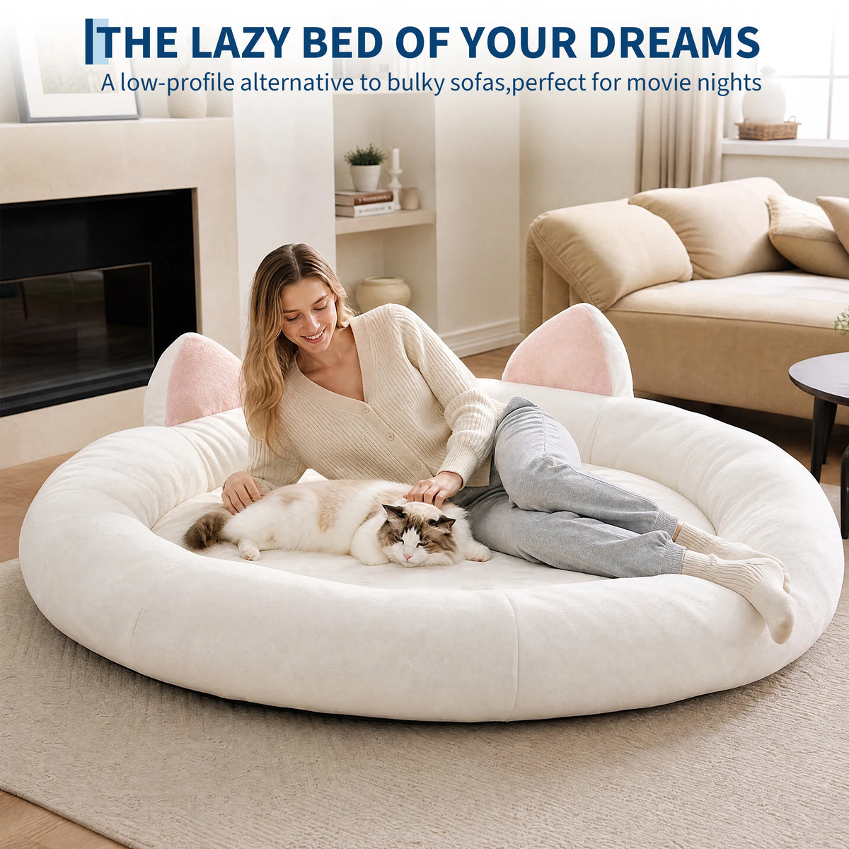 Orthopedic Memory Foam Dog Bed With Supportive Bolster