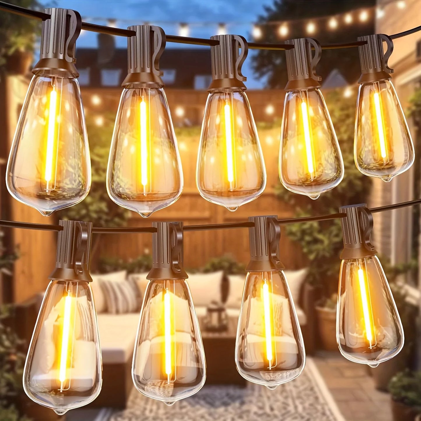 LED Outdoor String Lights ST38 Patio Waterproof IP65