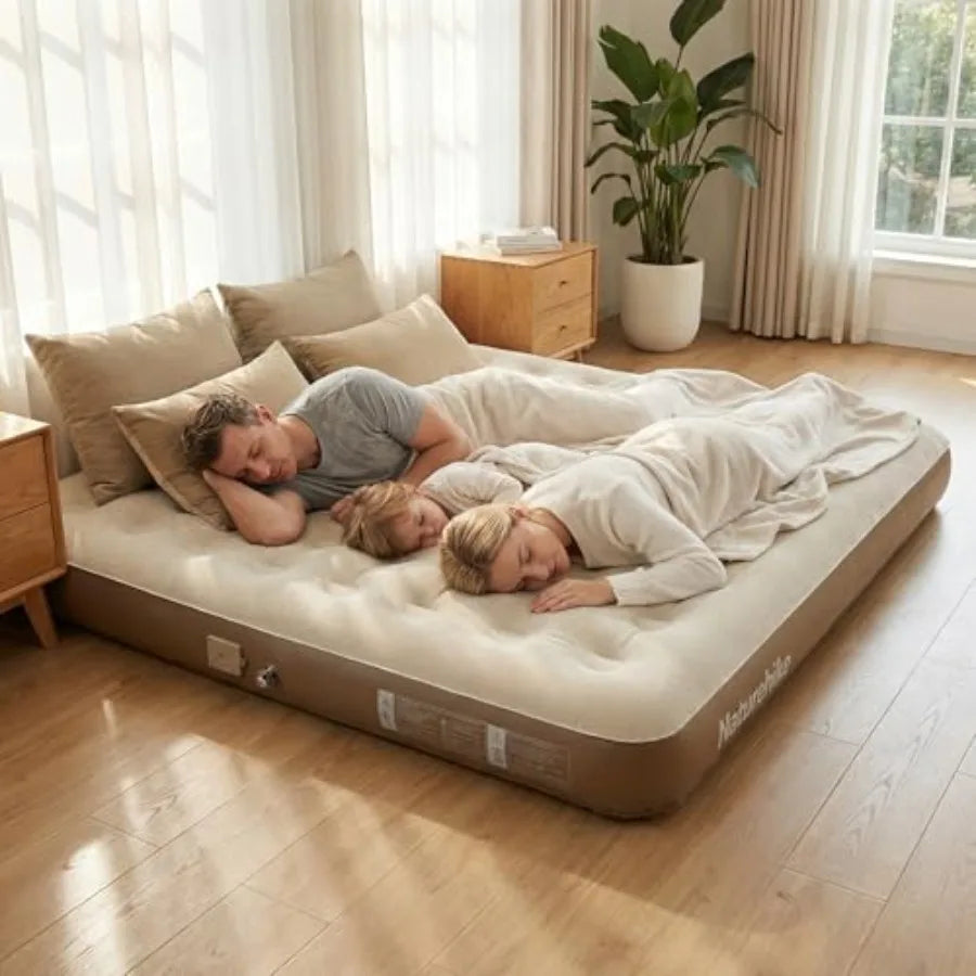 Rechargeable Air Mattress With Built In Pump for Camping Guests
