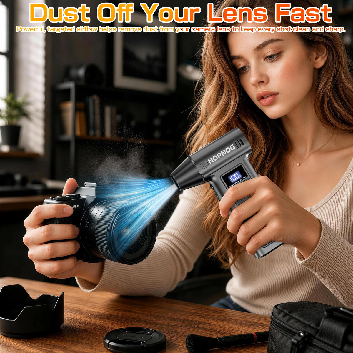 Portable Turbo Jet Blower Air Duster for Cars and Electronics