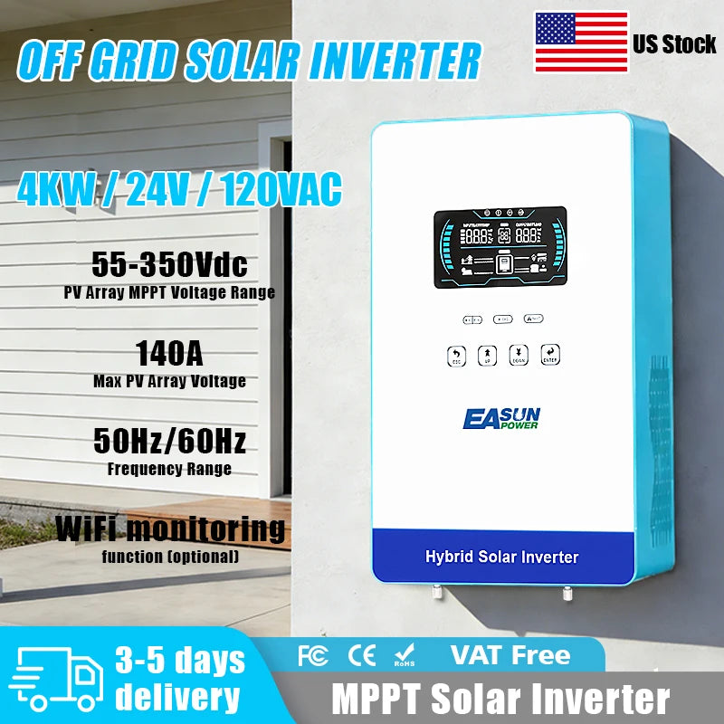 EASUN POWER Pure Sine Wave Hybrid Solar Inverter With MPPT