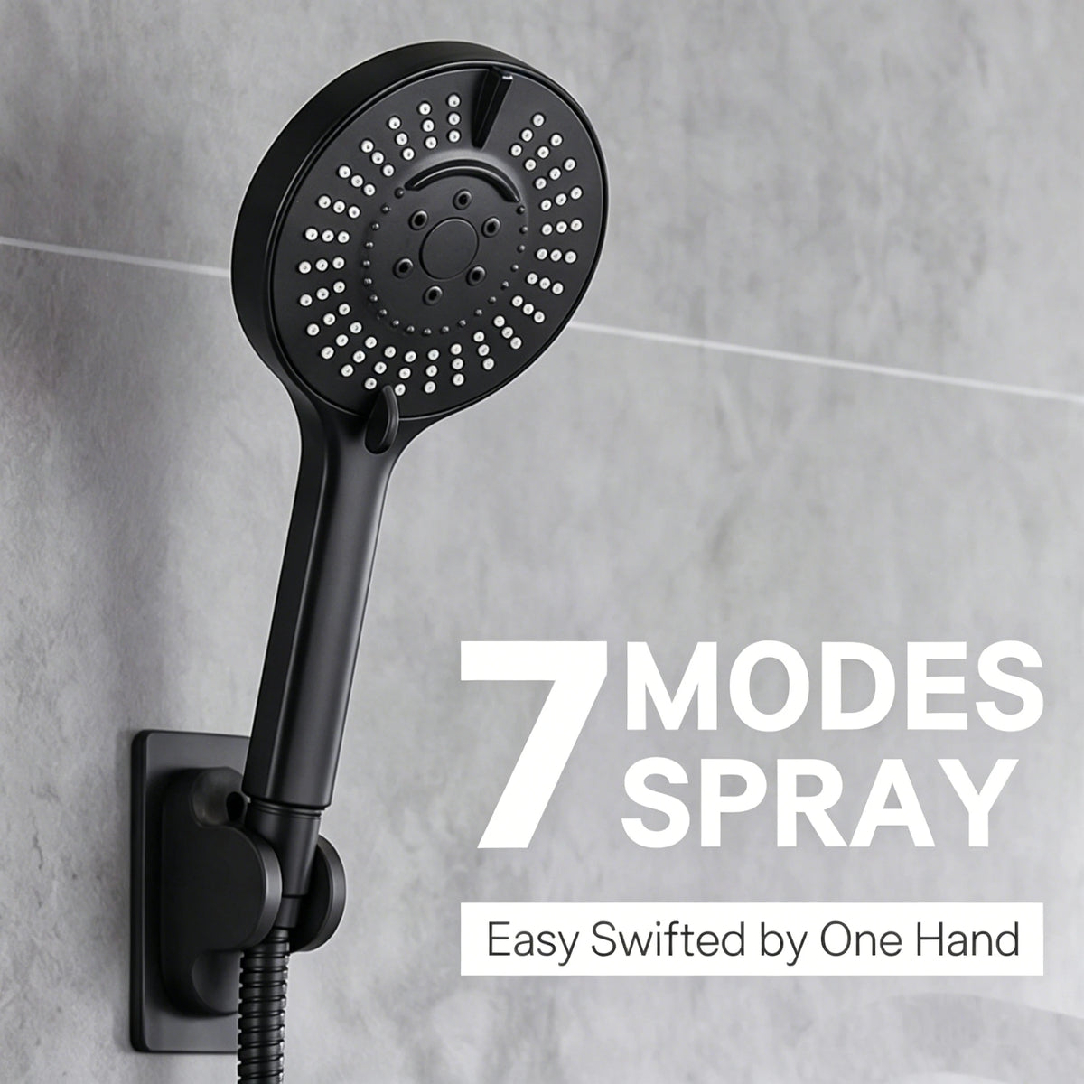 Stainless Steel Wall Mounted Showerhead With Extension Arm Set