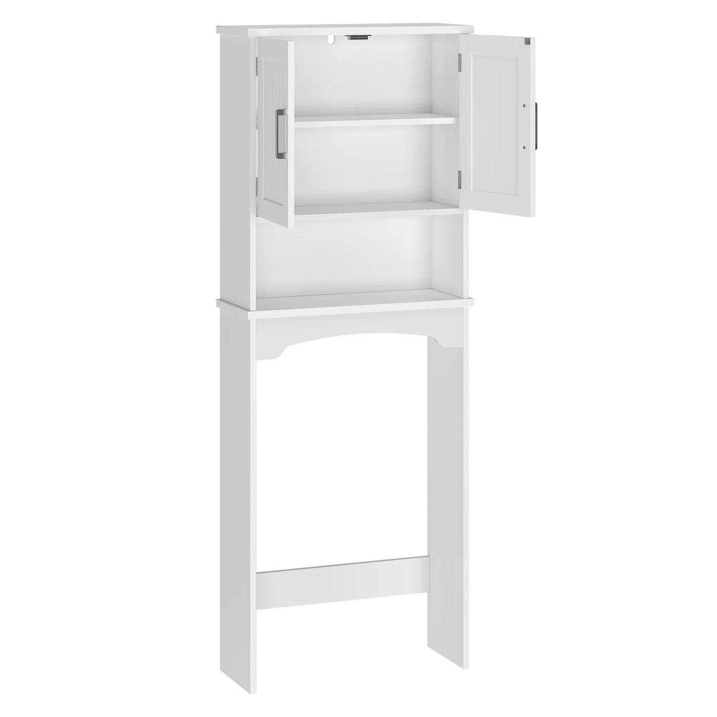 HiMISS Over The Toilet Storage Cabinet With Double Doors AntiTip
