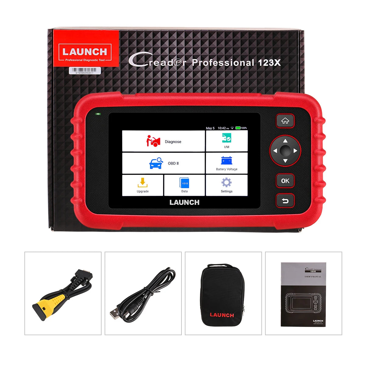 LAUNCH CRP123X Automotive Diagnostic Scanner With Four System OBD2 Support
