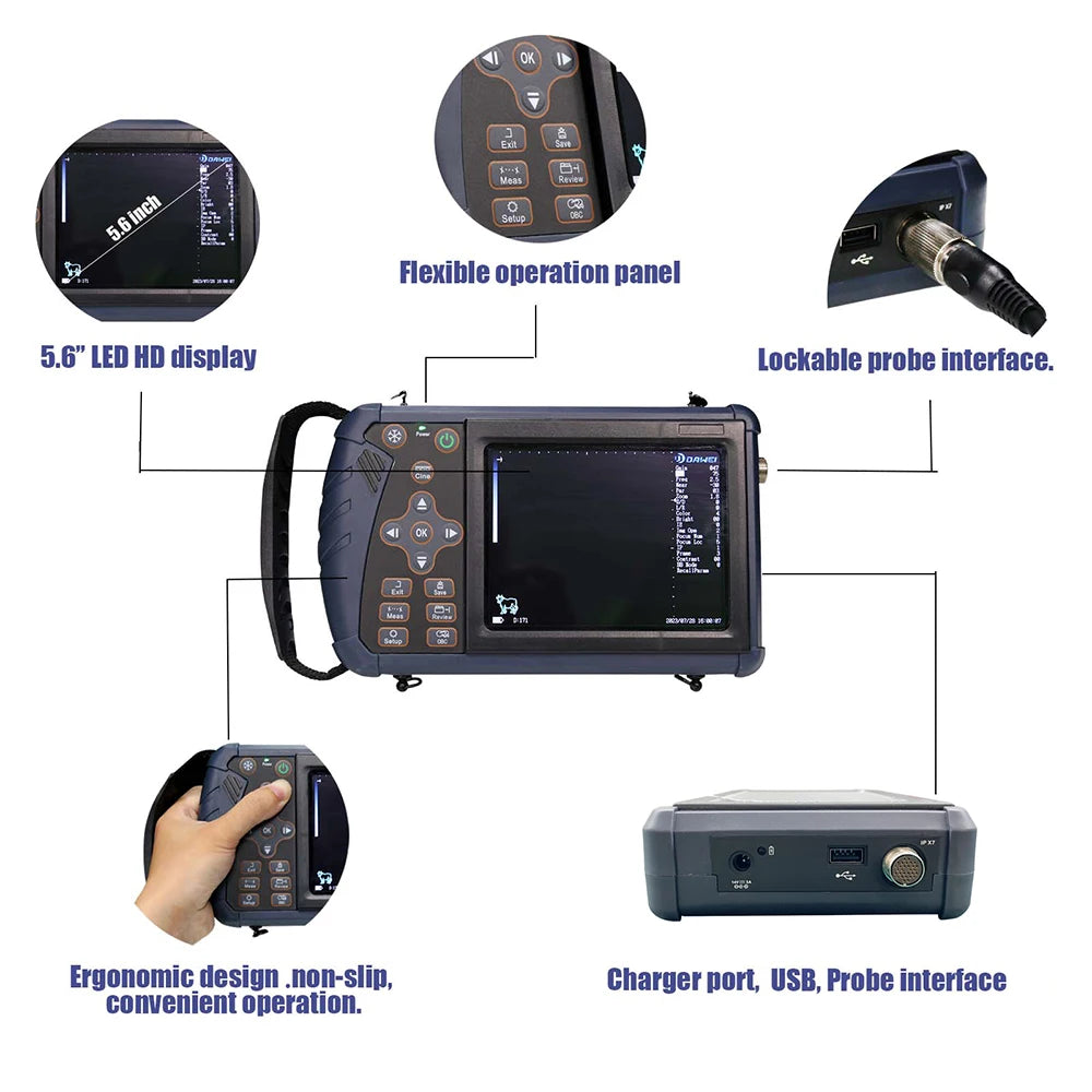 Dawei Portable Veterinary Ultrasound Scanner For Pregnancy Testing