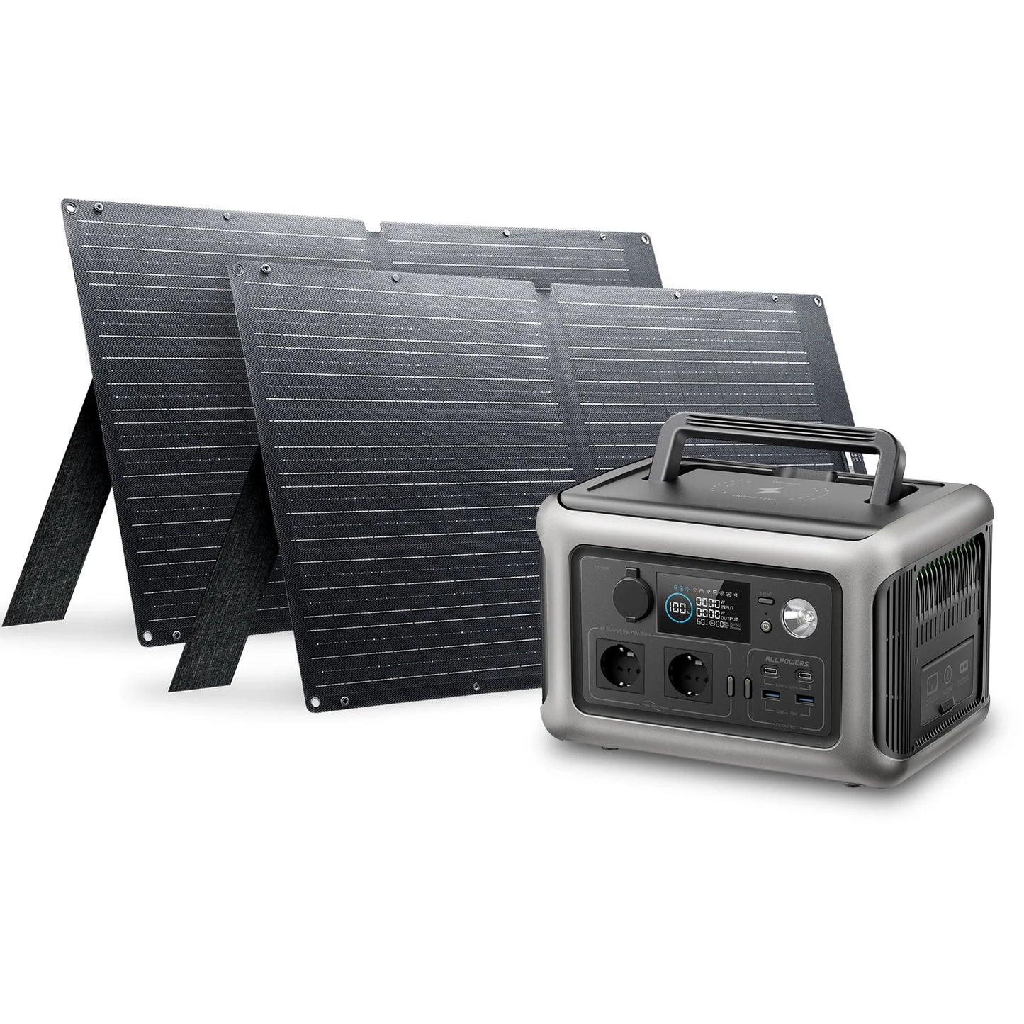 ALLPOWERS R600 Portable Power Station LiFePO4 Battery Solar Panel Ready