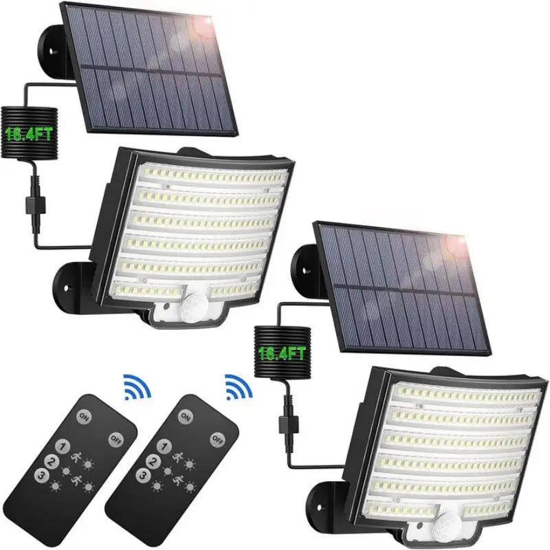 SZRSTH Solar Outdoor LED Motion Sensor Light With Remote