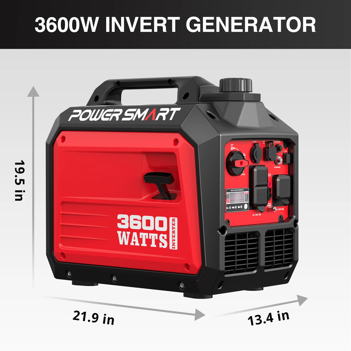 POWERSMART Portable Inverter Generator for Home, RV, Camping, and Backup Power