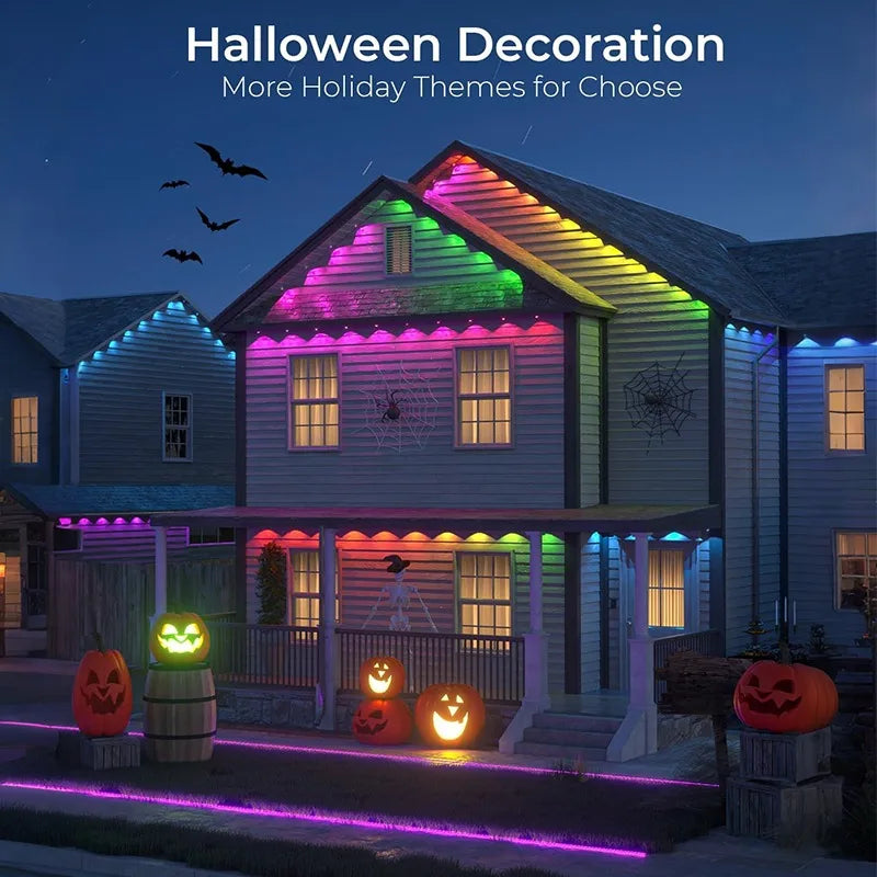 Mimirgb Waterproof Permanent Outdoor Garden String Lights