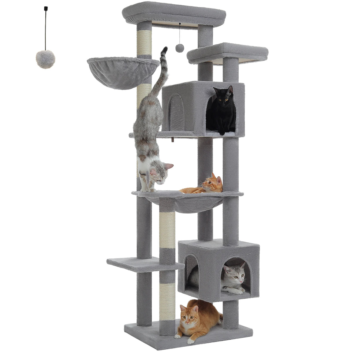 PAWZ Road Multi-Level Cat Tree With Scratching Posts And Perches