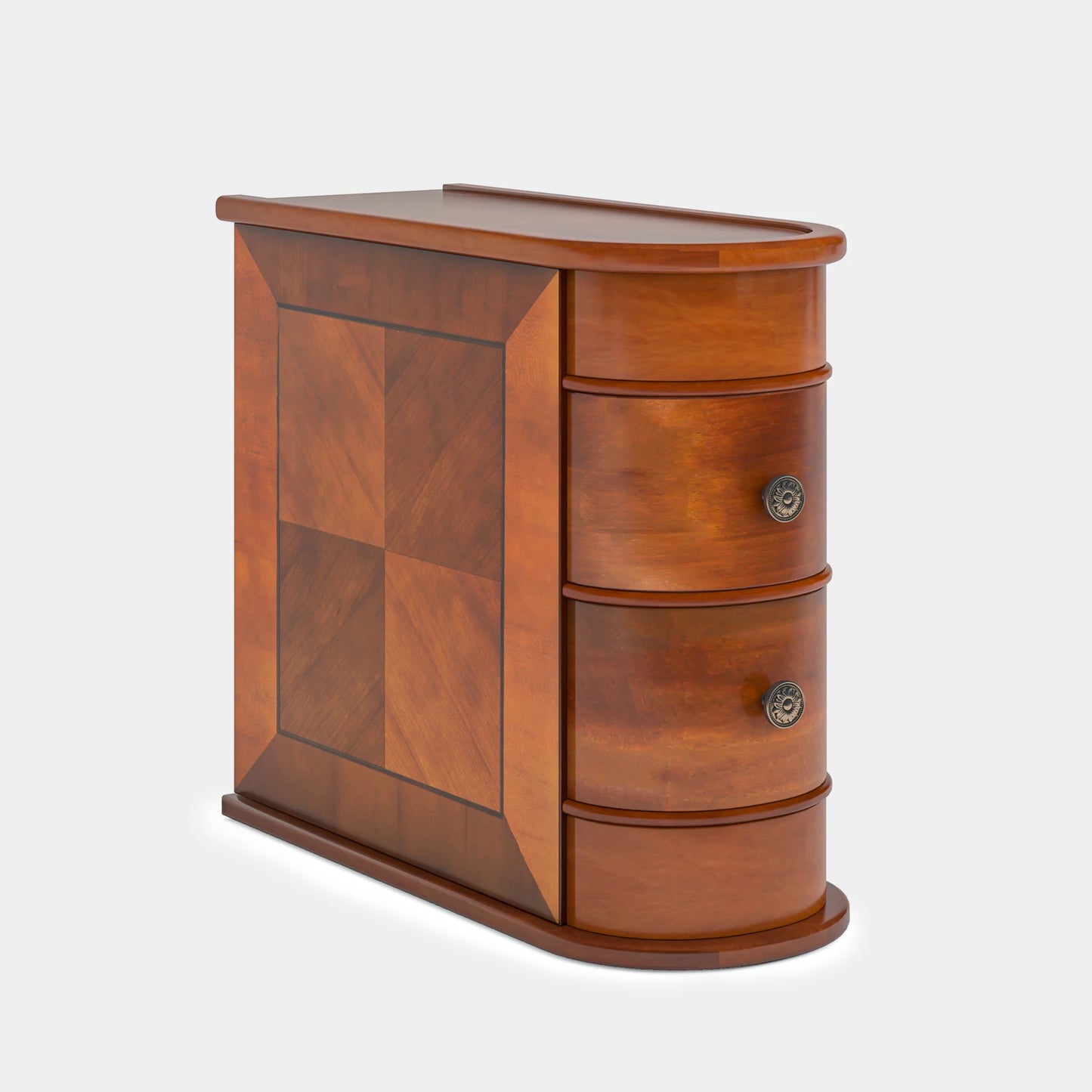 Tribesigns Modern Solid Wood Side Table With Storage Drawer