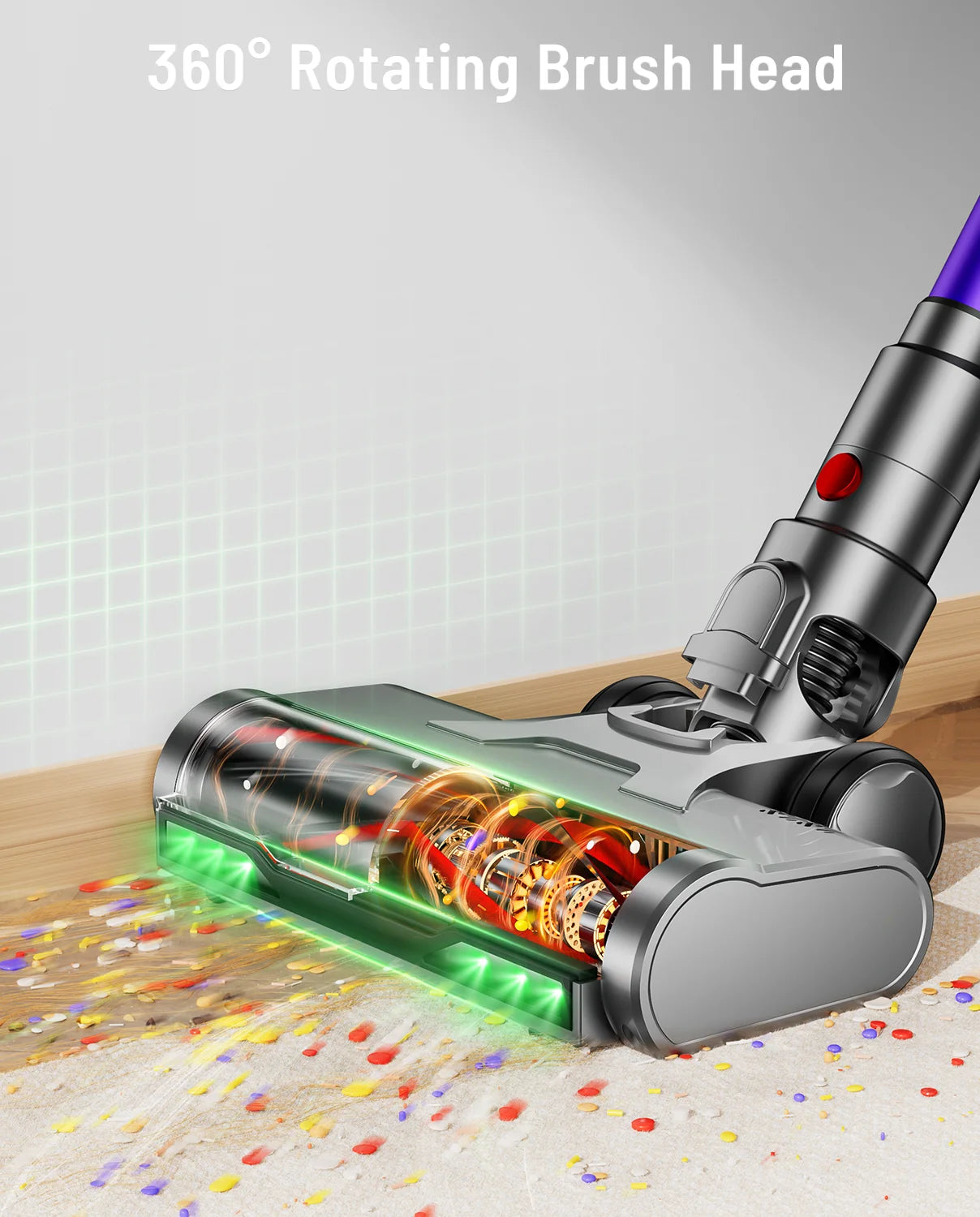 VAKERR X15 Pro 650W Cordless Vacuum Cleaner Pet Hair Suction