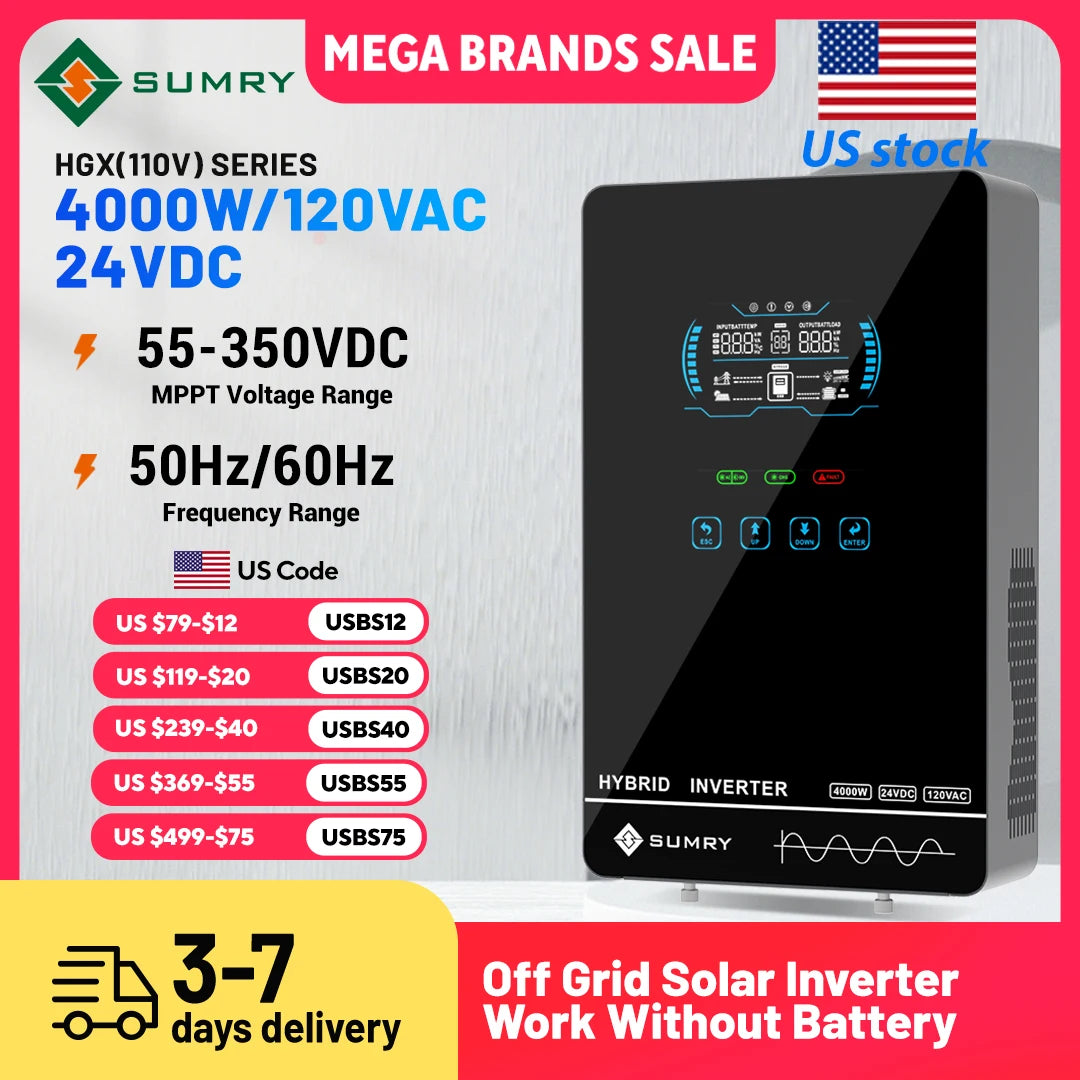 Sumry Hybrid Solar Inverter With Integrated MPPT Charger