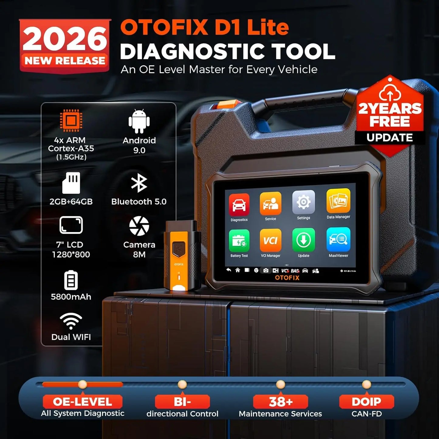 OTOFIX D1 Lite OBD2 Car Diagnostic Scan Tool Bluetooth