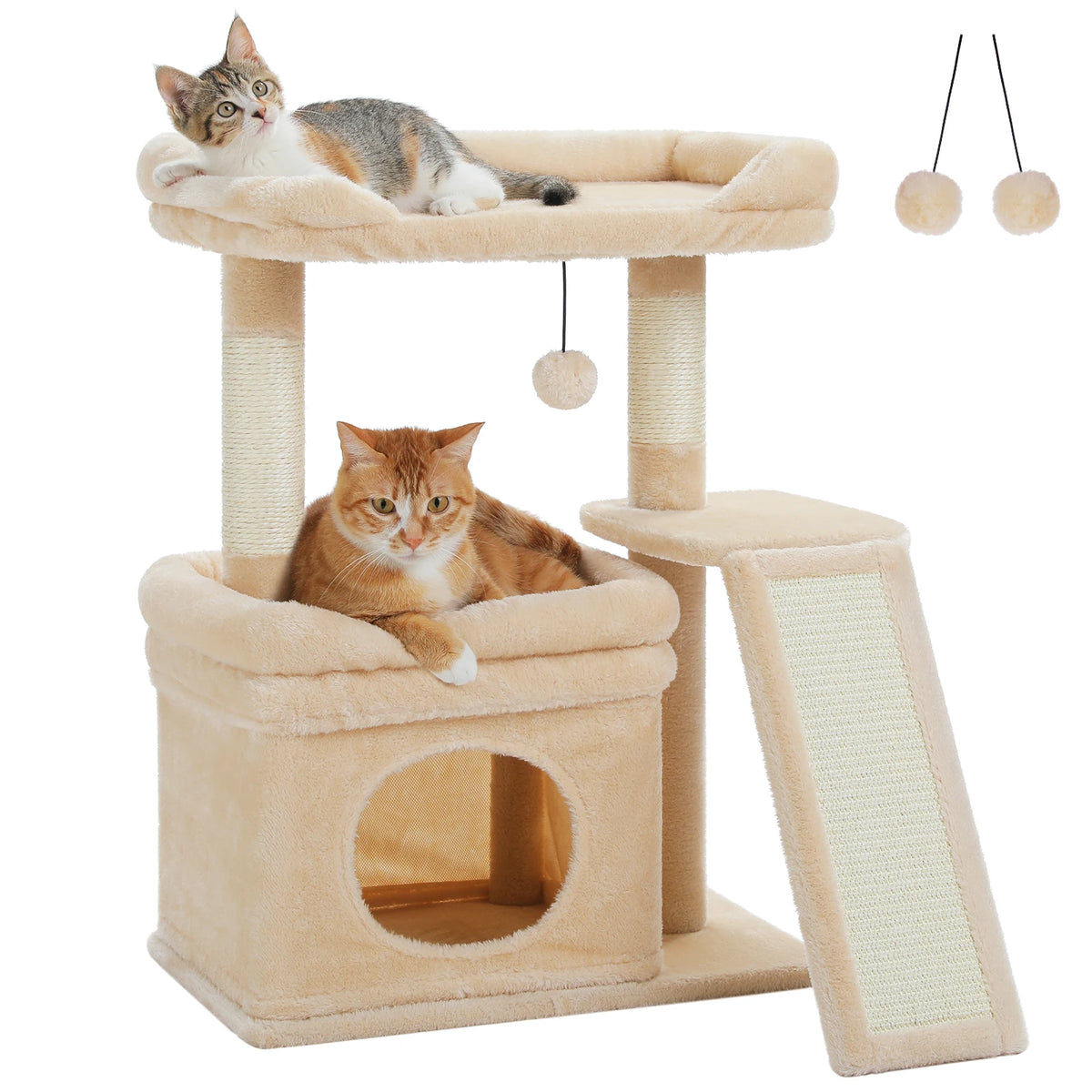 PAWZ Road Cat Tree With Sisal Scratching Post and Perch