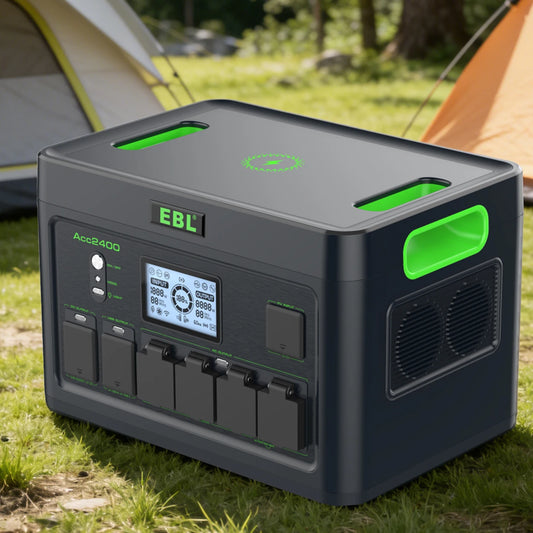 2400W Portable Power Station 1843Wh Pure Sine Wave Backup Battery
