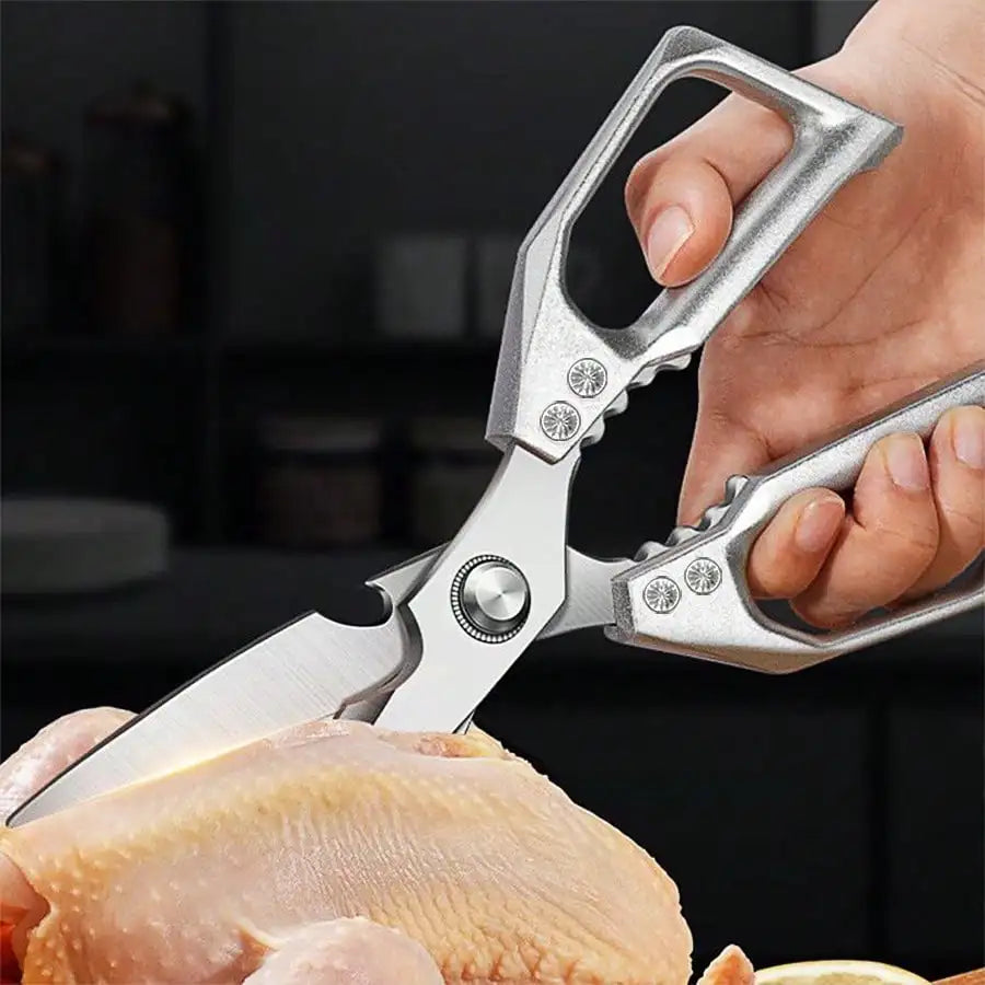 Heavy Duty Stainless Steel Kitchen Scissors With Ergonomic Handles
