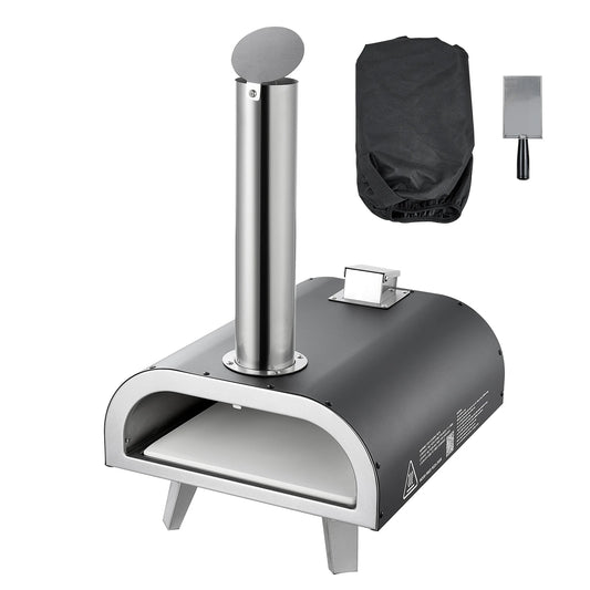 VEVOR Portable Wood Fired Pellet Pizza Oven With Thermometer