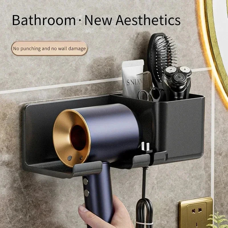 AEHOME Hair Dryer Holder Wall Mount Organizer Rack
