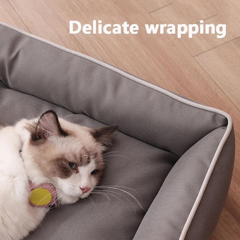 Square Dog Bed For Pets Waterproof Bite Resistant