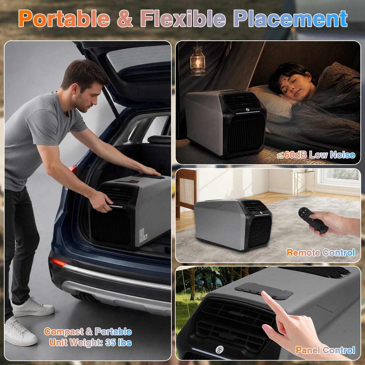 Portable Air Conditioner With Heating for RVs, Tents and Camping