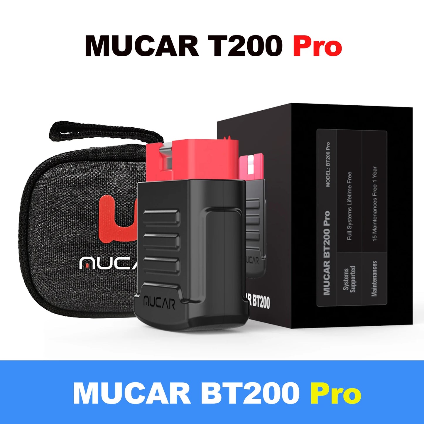 MUCAR BT200 Pro OBD2 Bluetooth Diagnostic Tool Full System