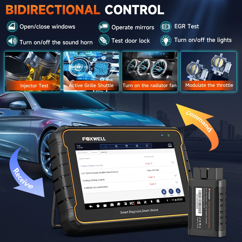 Foxwell GT60 OBD2 Automotive Diagnostic Scanner For Reset Functions