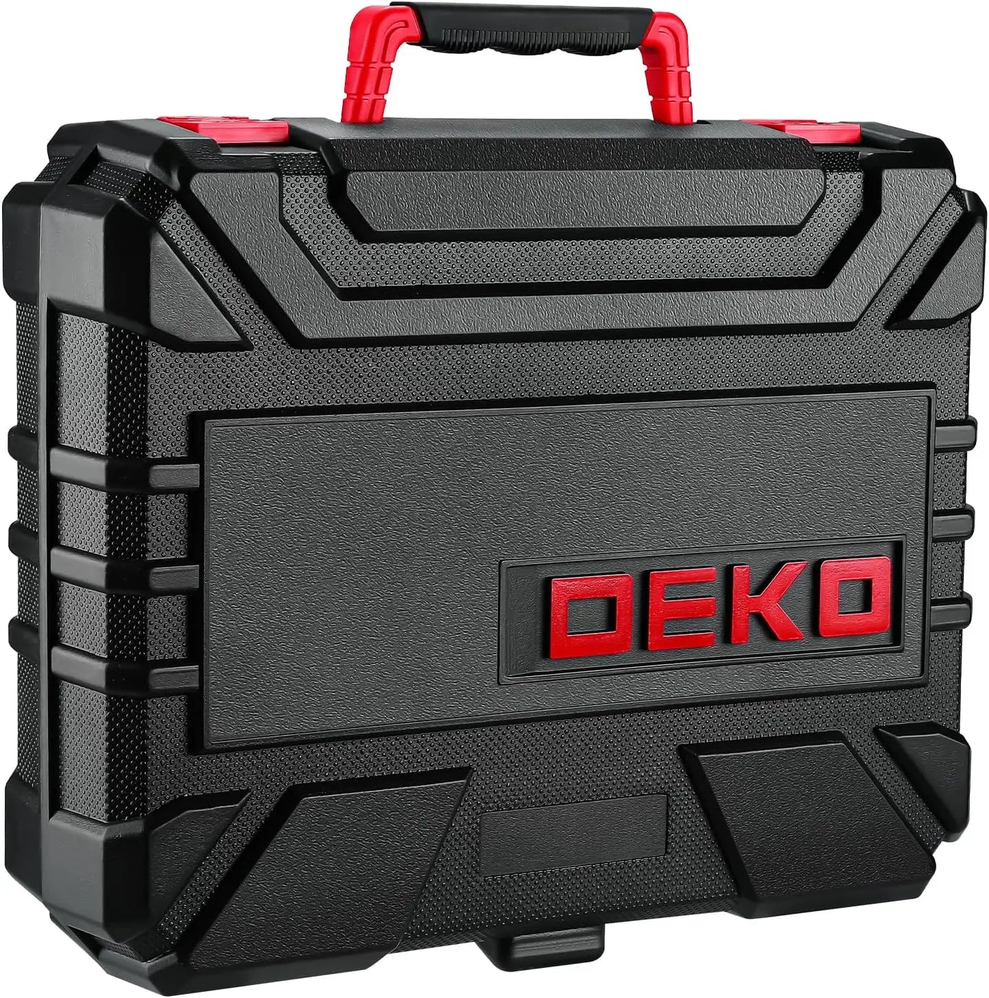 DEKO 8V Cordless Drill 126 Piece Complete Home Tool Kit