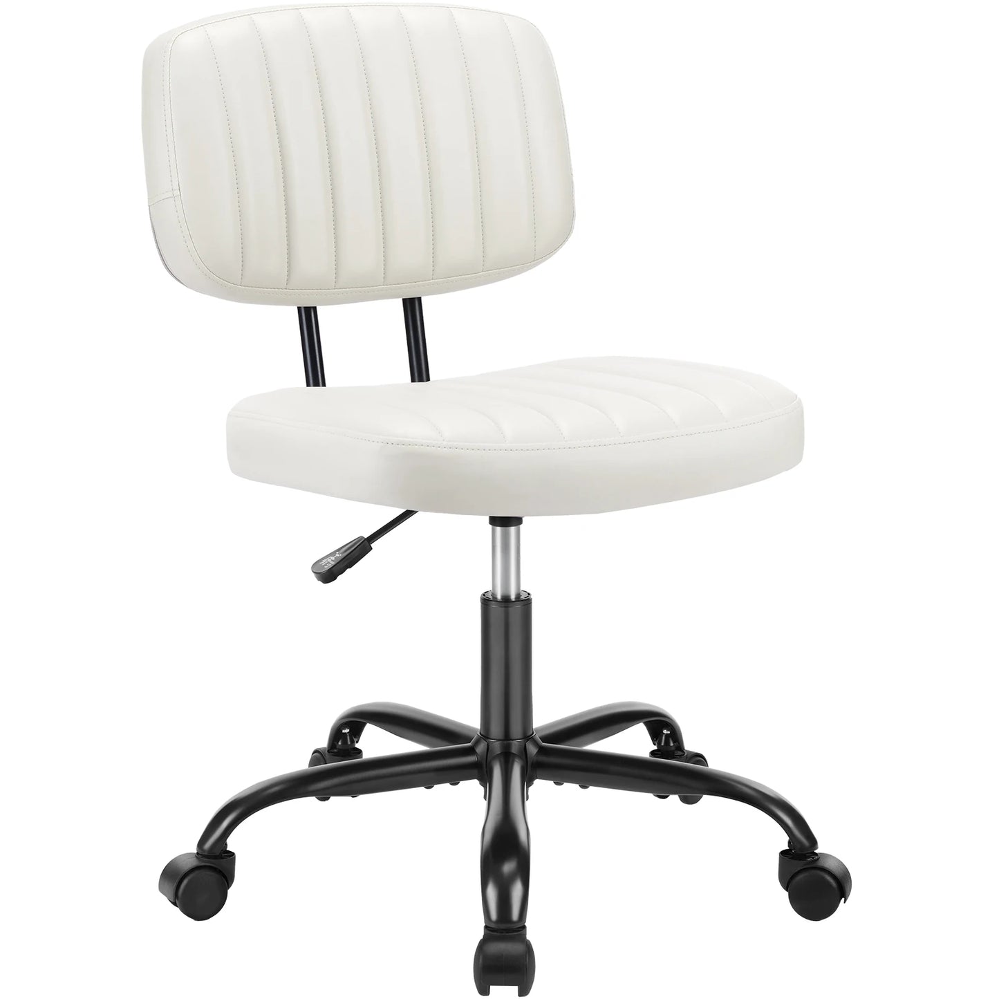 JHK Armless Office Chair With Lumbar Support 360 Degree Swivel