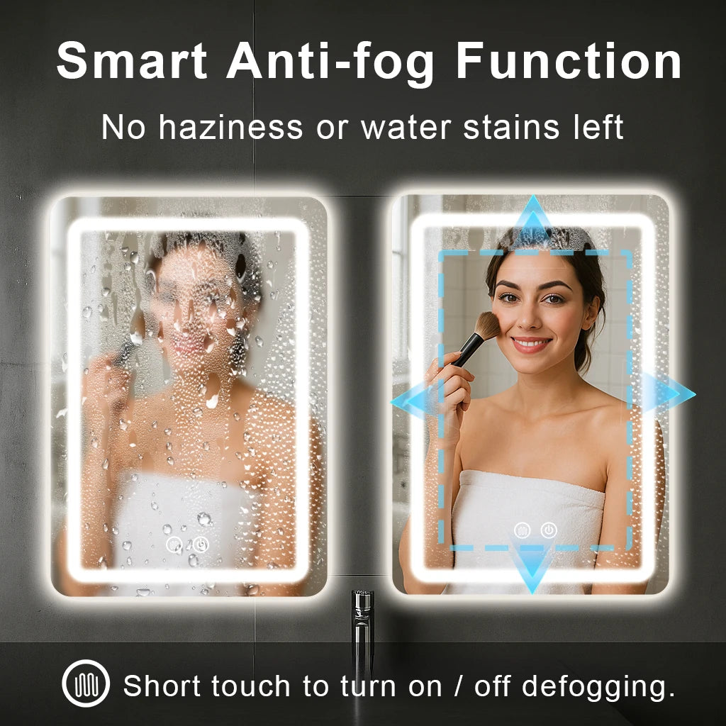 MYGIIVOVO LED Bathroom Vanity Mirror With Backlit Fogless Demister