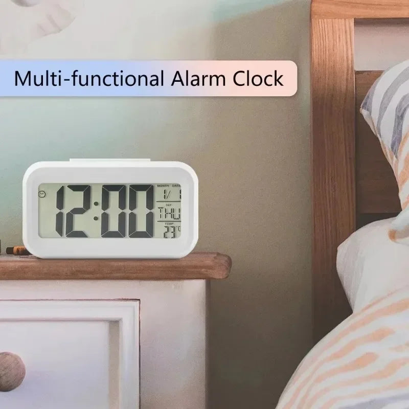LED Digital Alarm Clock With Calendar Desk Clock Bedroom Decor