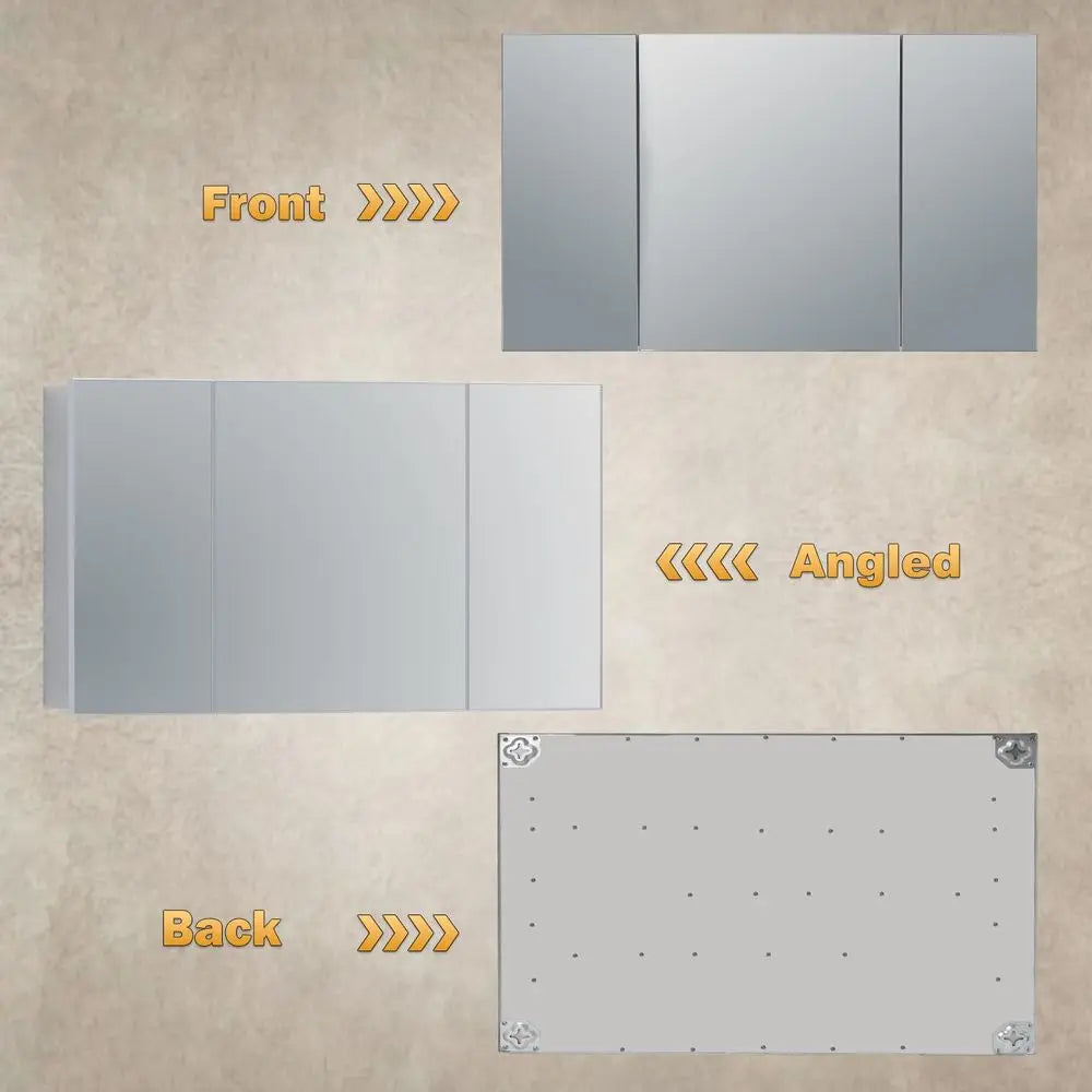Bathroom Medicine Cabinet Mirror With Storage Recessed Or Surface Mount