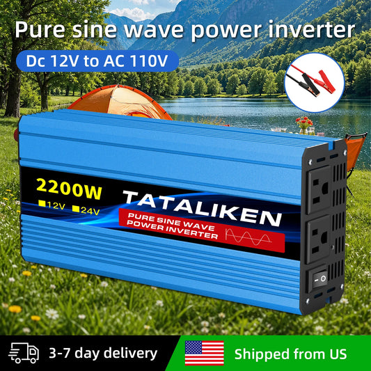 Tataliken Pure Sine Wave Power Inverter Voltage Converter
