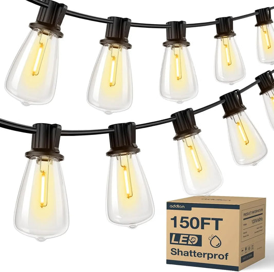 MIMIRGB Outdoor LED String Lights Waterproof Patio Garden Decor