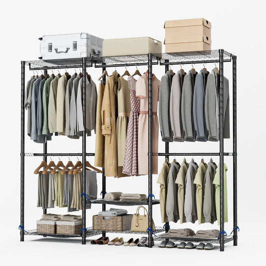 Freestanding Heavy-Duty Clothes Rack With 960 Lb Capacity