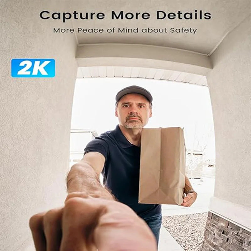 IeGeeK 2K Doorbell Camera Wireless Video Doorbell With AI Motion