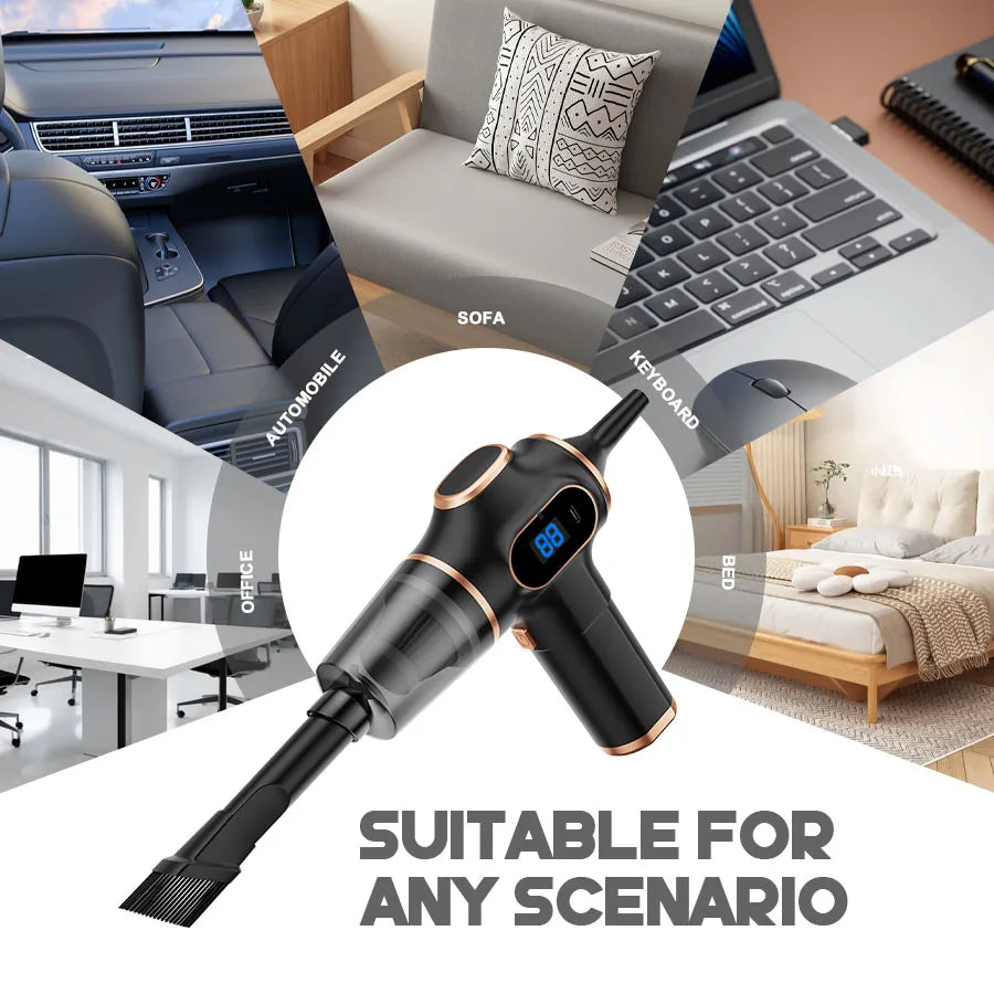 Wireless Car Vacuum Cleaner for Home Sofa Office and Carpet