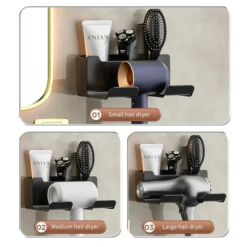 AEHOME Hair Dryer Holder Wall Mount Organizer Rack