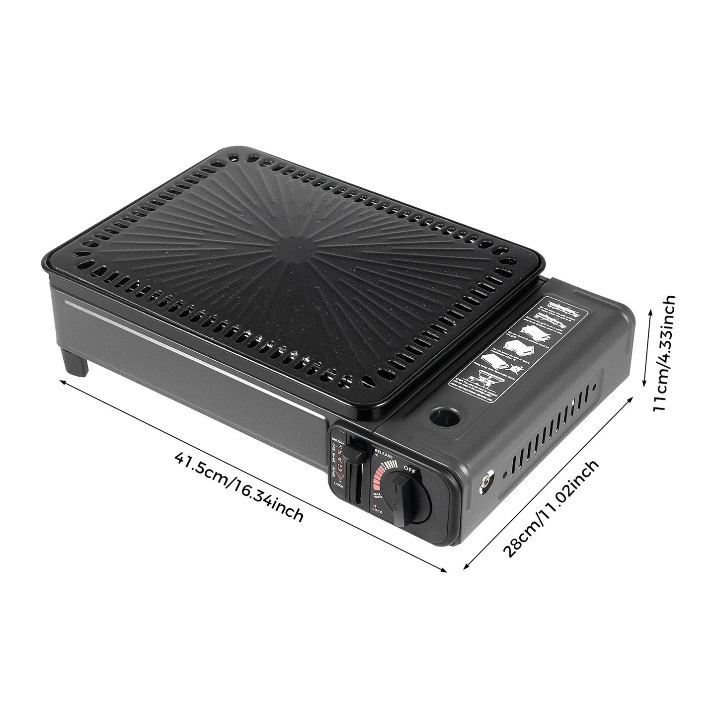 Portable Butane Camping Grill Stove For Hiking And Trekking